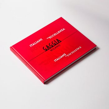Monografia Gaggia: copertina cartonata con vernice UV, formato ad album