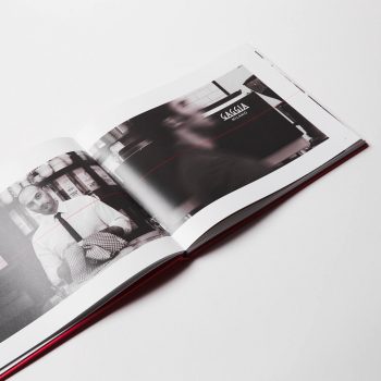 Monografia Gaggia: particolare interno, stampato su carta patinata con verniciatura opaca